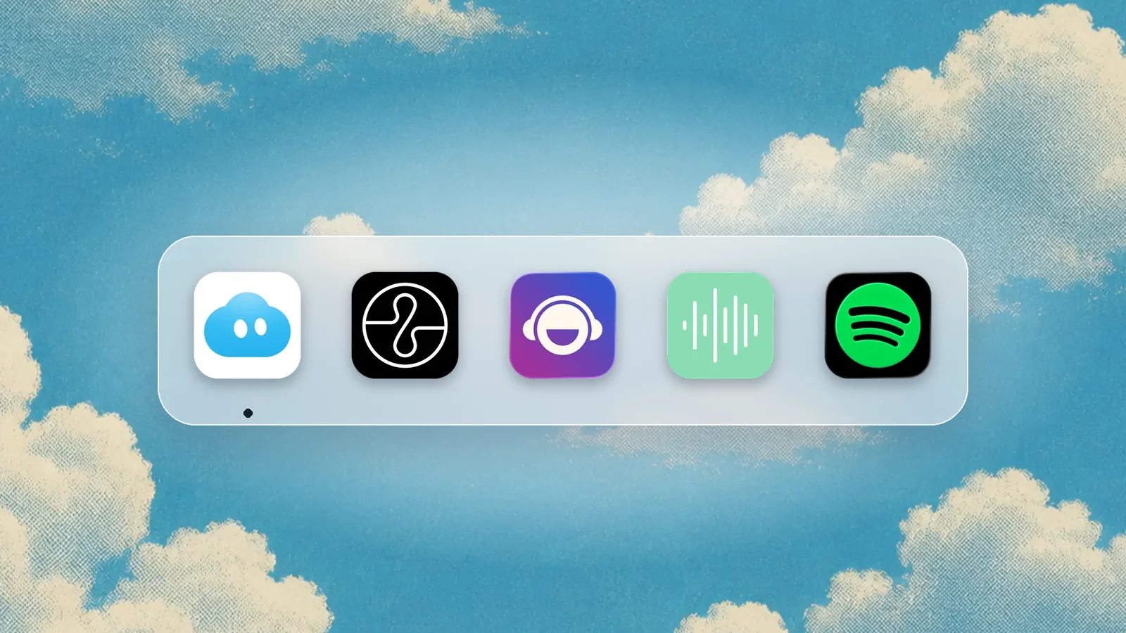 App icons of Nudge, Endel, Brain.fm, Noisli, Spotify
