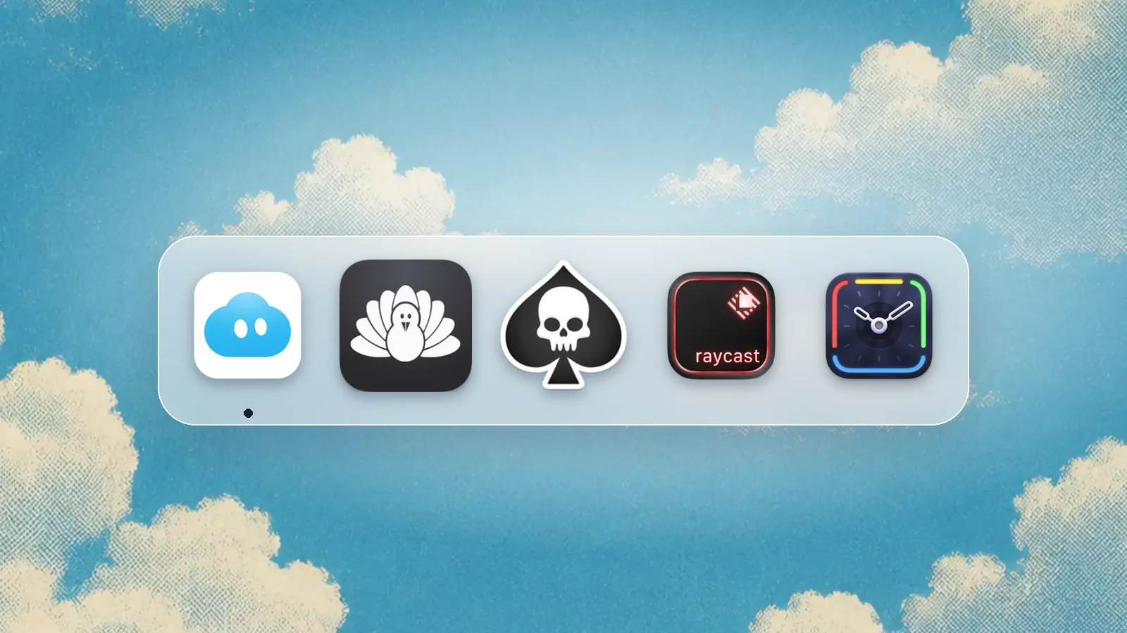 App icons of Nudge, Cold Turkey, SelfControl, Raycast, Timing