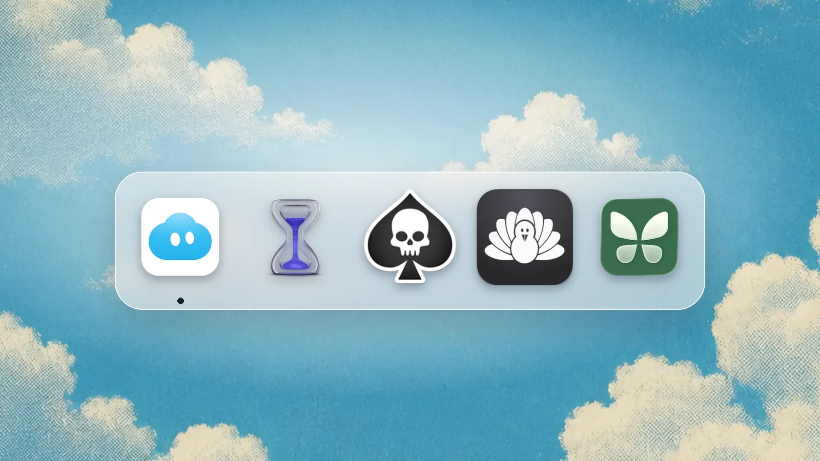 App icons of Nudge, Apple Screen Time, SelfControl, Cold Turkey, Freedom