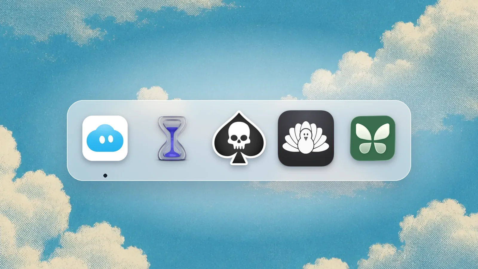 App icons of Nudge, Apple Screen Time, SelfControl, Cold Turkey, Freedom